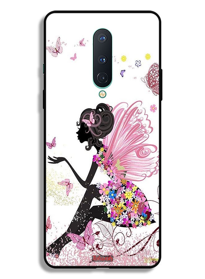 Tolwak OnePlus 8 Protective Case Cover Butterfly Girl Artwork - Image 2