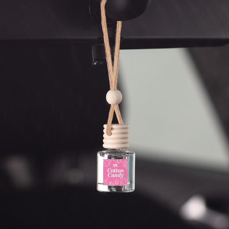 CE CRAFT زيت عطر معلق للسيارة من CANDECraftCo، معطر سيارة أوتوماتيكي للزيوت الأساسية، روائح علاج عطري ناشر للسيارة، طويل الأمد (حلوى القطن) - Image 3