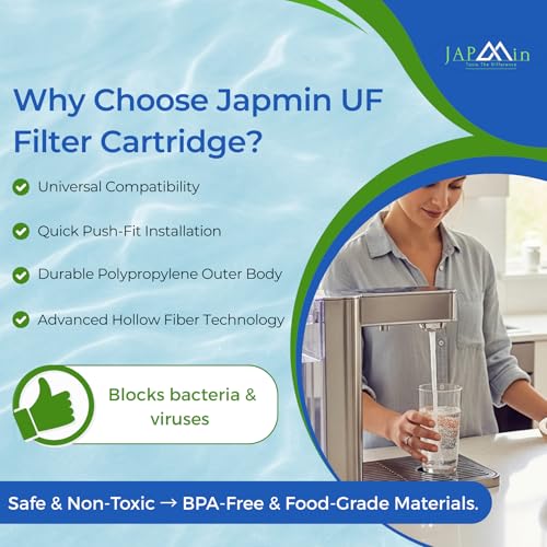 Japmin UF Membrane Filter Cartridge 10” | Convert RO Water Filter to UV UF Filter Water Purifier | 6000 L Life - Image 3