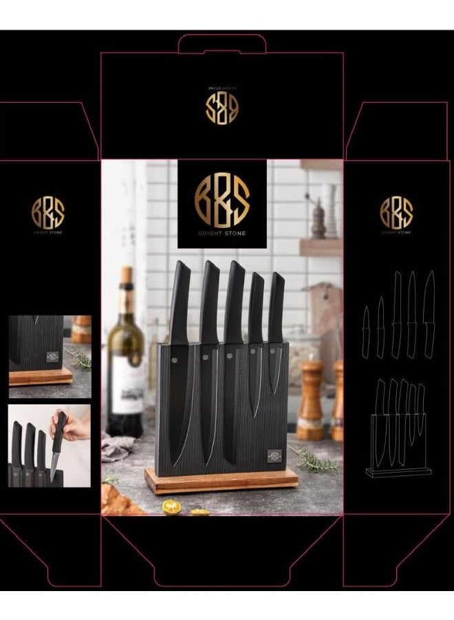 BS B&S Knife Block with 5pcs Knife Set  - Image 2