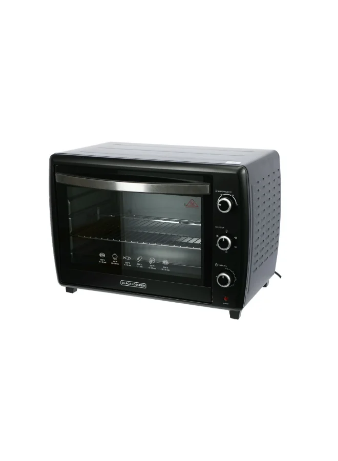 BLACK+DECKER Toaster Oven with Double Glass Black 70 L TRO70RDG-B5