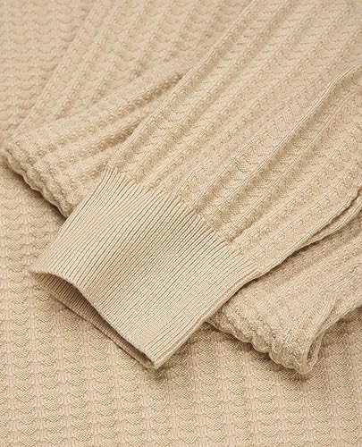 Lion Nardo Men's Turtleneck Sweater Slim Fit Turtle Neck Sweater for Men Long Sleeve Pullover Sweater Thermal Sweater Khaki - Image 3