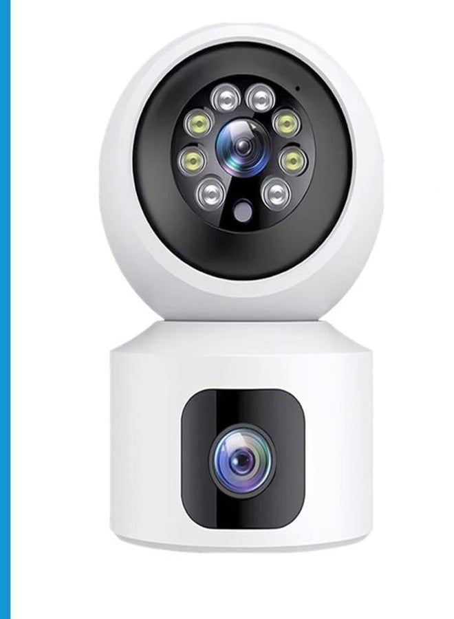 JK VISION V380 Pro 4G SIM Card Camera | 3MP 4K Dual Lens Indoor PTZ WiFi CCTV | AI Human Tracking, Two-Way Audio, Baby & Pet Monitor, Night Vision, Dual-Screen Smart Home Security Camera - Image 1