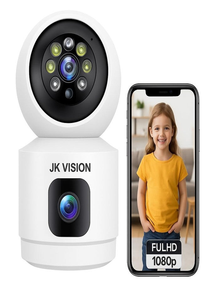 JK VISION V380 Pro 4G SIM Card Camera | 3MP 4K Dual Lens Indoor PTZ WiFi CCTV | AI Human Tracking, Two-Way Audio, Baby & Pet Monitor, Night Vision, Dual-Screen Smart Home Security Camera - Image 3