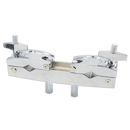 CashBeat Silver Adjustable Multi-Clamp, Quick Release Cymbal Stand Mount Holder, Crafted with Premium Stainless Steel, Ideal for Drum Cymbal Stands & Holders - Image 1