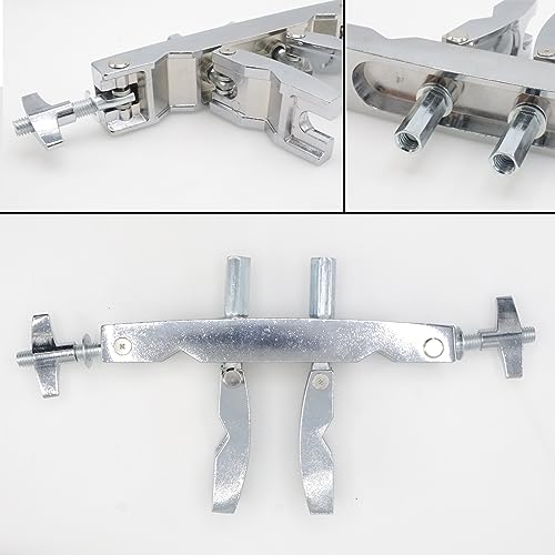 CashBeat Silver Adjustable Multi-Clamp, Quick Release Cymbal Stand Mount Holder, Crafted with Premium Stainless Steel, Ideal for Drum Cymbal Stands & Holders - Image 5