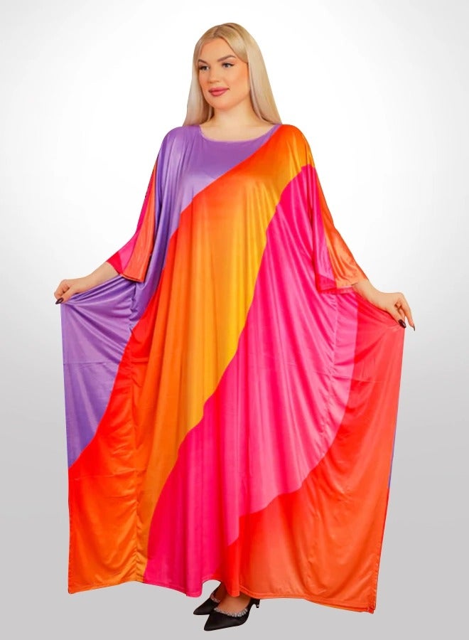 Zmurud Dubai Jersey Jalabiya- Printed  - Image 1
