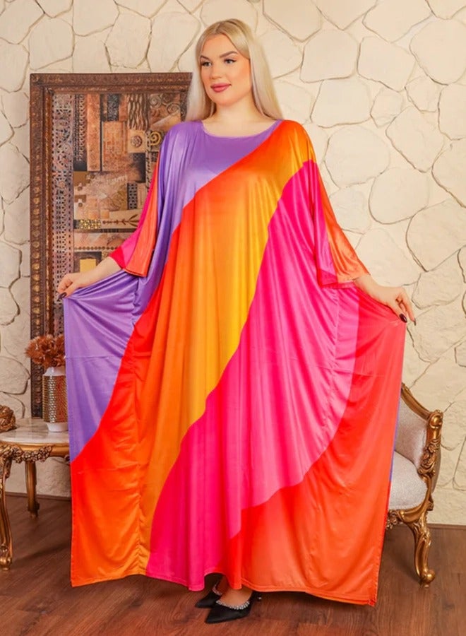 Zmurud Dubai Jersey Jalabiya- Printed  - Image 4