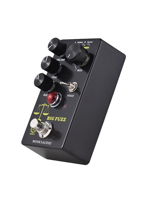 FUZZ Guitar Effect Pedal 4 Mode Switch & Volume/Tone/Sustain Controls Compact Portable Digital Fuzz Guitar Effector Effect Processor for Electric Guitar - BIG FUZZ
