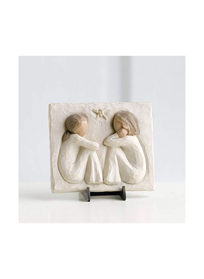 Willow Tree Friendship, Forever True, Forever Friends, an Expression of Friendship and Sisterhood in Carved Bas-Relief, Sculpted Hand-Painted Plaque - Image 2