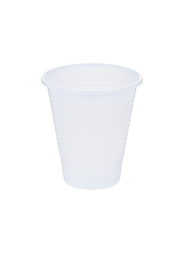 Green Tiger Disposable Plastic White Cups 5 ounce, for Juices, Water, Cold Drinks, 50 pieces - Image 2