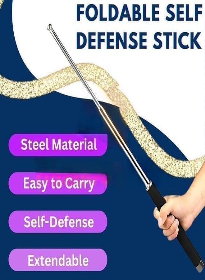 Olyra Foldable Safety Stick – Telescopic Expandable Security Rod with Anti-Slip Grip, Portable Personal Protection Tool for Travel, Outdoor & Emergency Use - Image 5