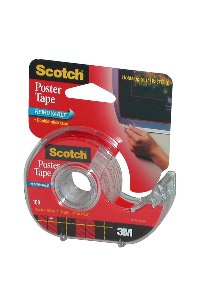 3M Scotch Poster Double Sided Tape Removable3/4" X 150" 