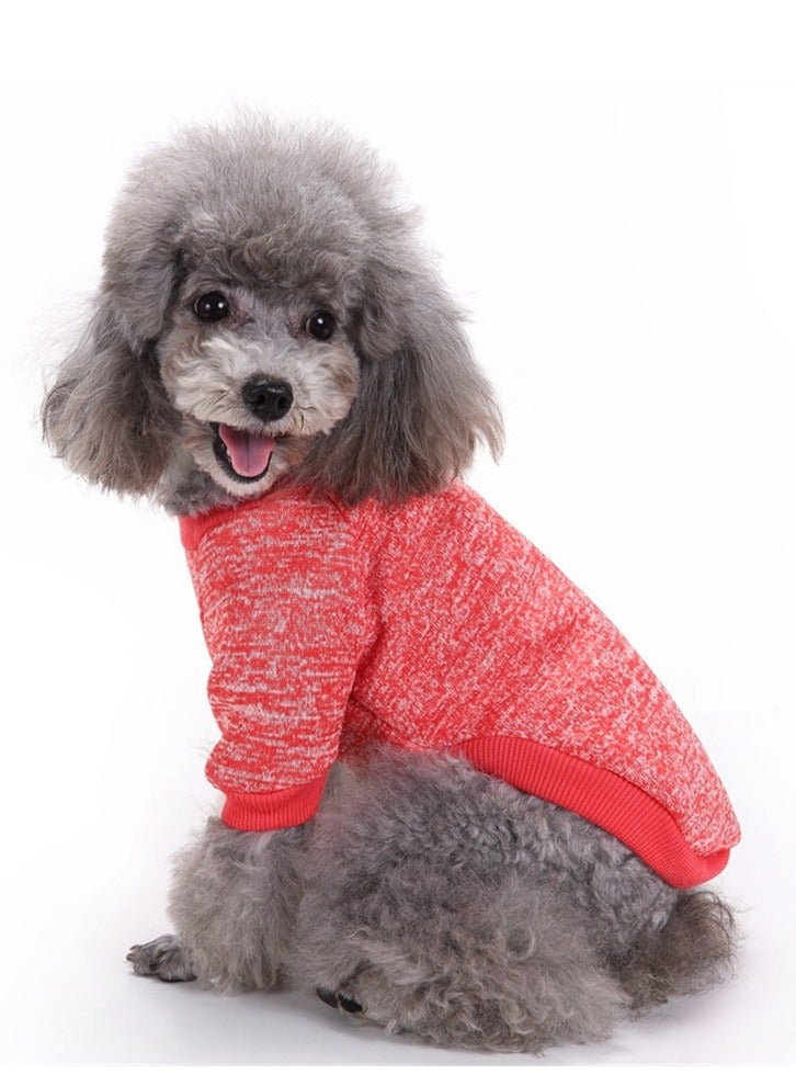 Loquat Squality Pet Dog T-shirt Clothing Autumn And Winter Nave Pink - Image 2