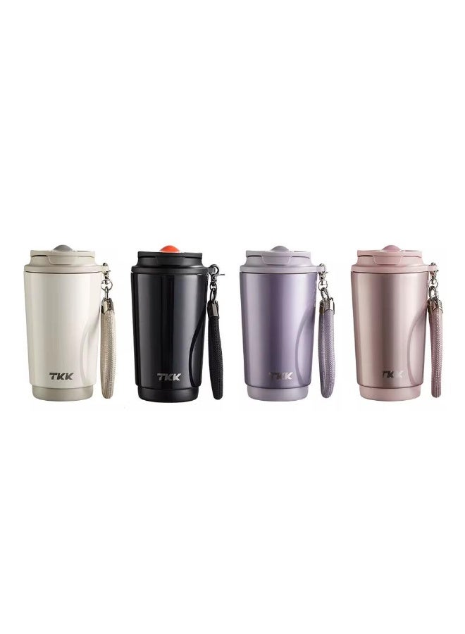 TKK Premium Quality Stainless Steel SUS316, Ceramic Coated Travel Coffee Mug , Perfect Daily Companion – 400ml-Black - Image 2