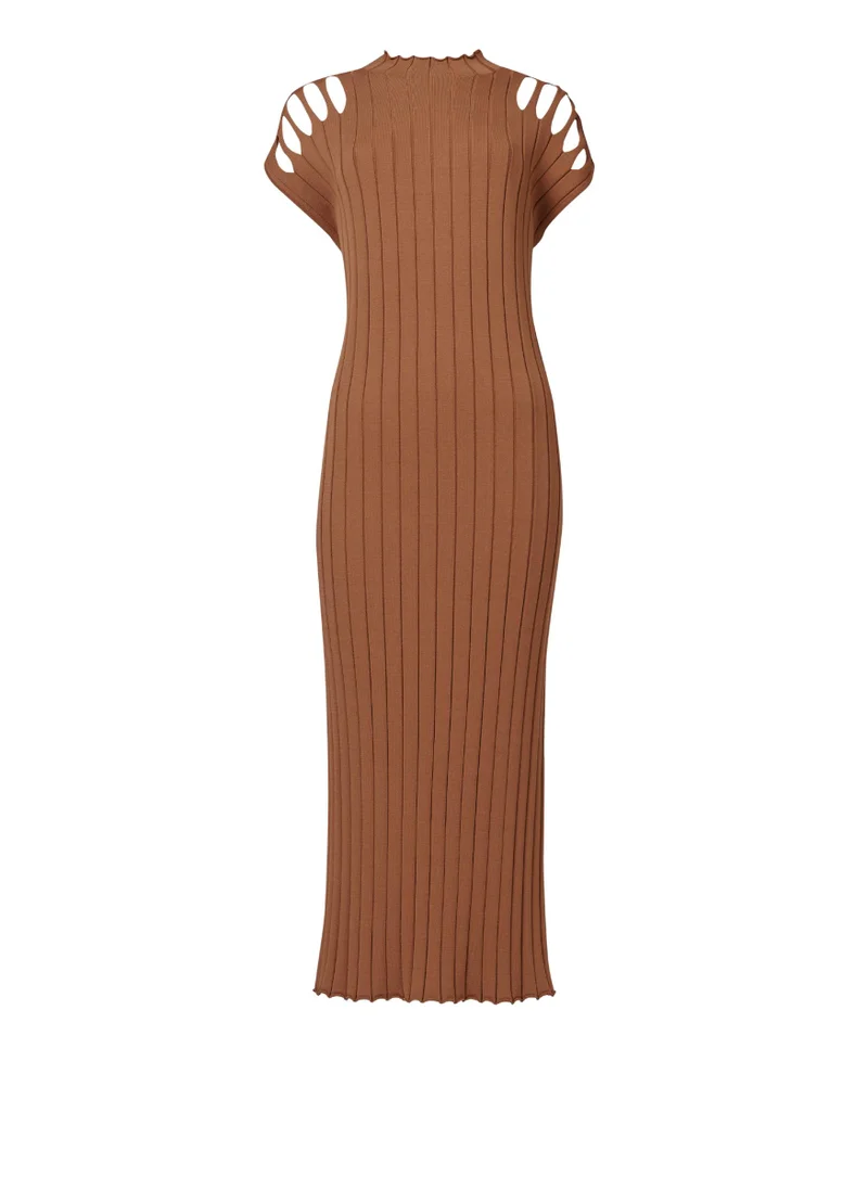 Leem  Shoulder Cut-Out Knitted Kaftan - Shorter length for Women | Best Price UAE