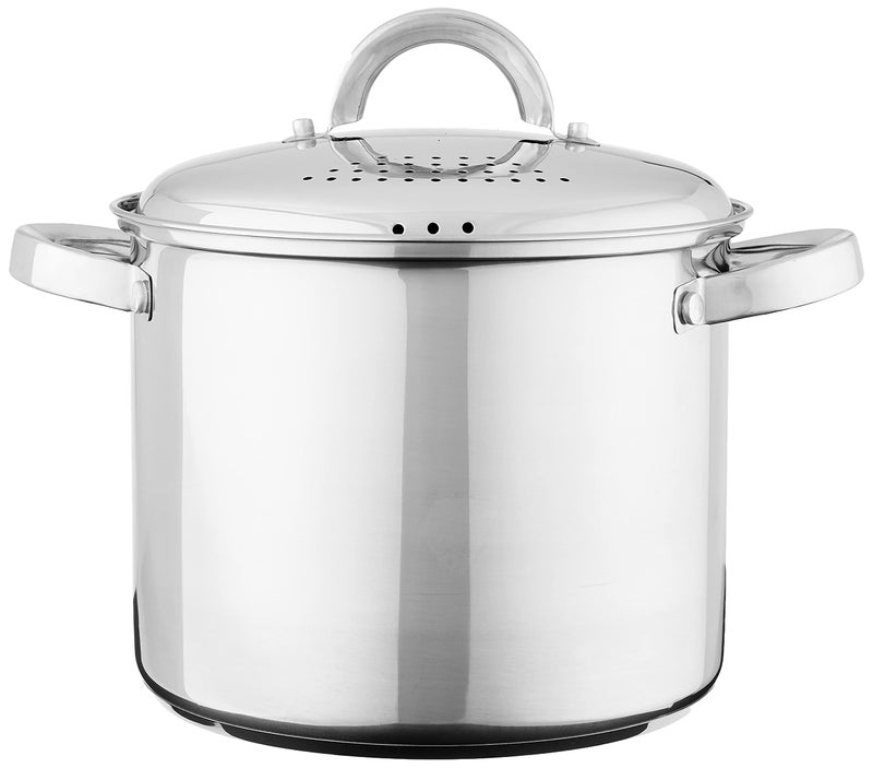 Oster Sangerfield 5-Quart Stainless Steel Pasta Pot with Steamer and Strainer Lid â€“ Durable Kitchen Cookware for Boiling and Steaming - Image 2