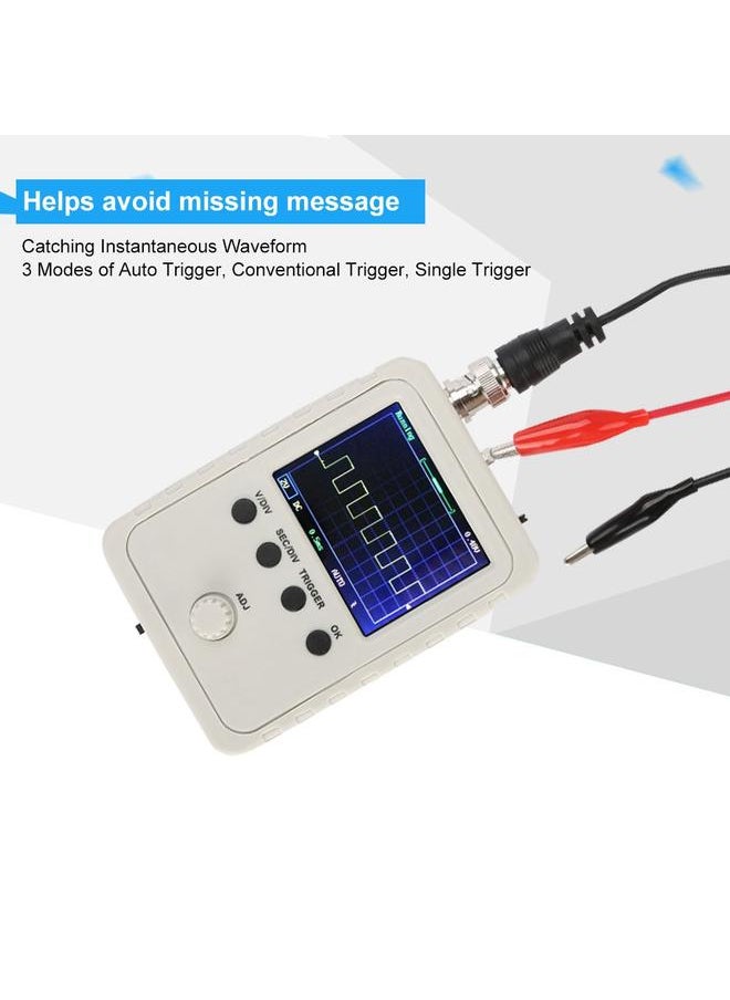 Thoraya - 12bit Accuracy 200KHz Mini Oscilloscope Auto/Conventional/Single Trigger Handheld Oscilloscope - Image 1