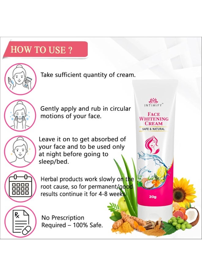 INTIMIFY كريم تفتيح الوجه إنتيميفاي للنساء 20 غرام - Image 4