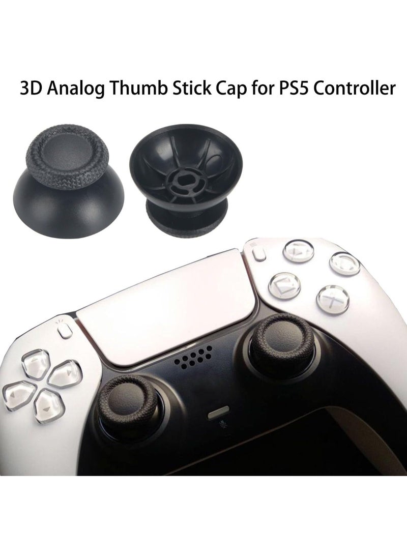 موثوقية التنبؤ 4 قطع من عصا التحكم التناظرية ثلاثية الأبعاد لوحدة تحكم PS5، مجموعة أدوات إصلاح عصا التحكم متوافقة مع وحدة تحكم بلاي ستيشن 5 اللاسلكية DualSense، عصا تحكم بديلة تالفة بسبب الانجراف مع مفك براغي - Image 4