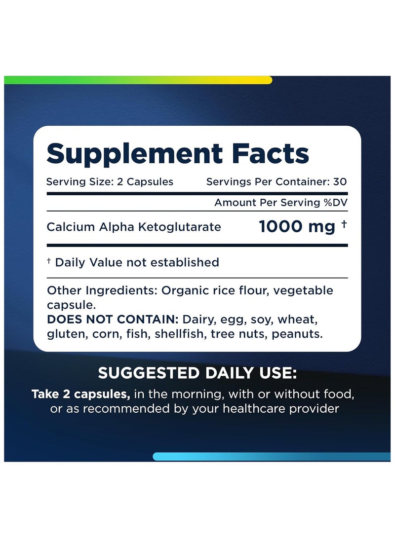 ProHealth Longevity Calcium AKG Supplement 1,000 mg, 60 Capsules, Enhanced Calcium Absorption for Bone Density, Heart Health, Metabolic Support & Longevity - Image 4