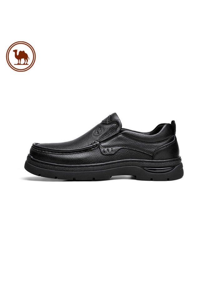 CAMELJEANS Luotuopai Leather Shoes, Soft Cowhide, Business Casual Commuter Men's Shoes, Comfortable Height-increasing Shoes, P15a211016, Black, Size 41 - Image 3
