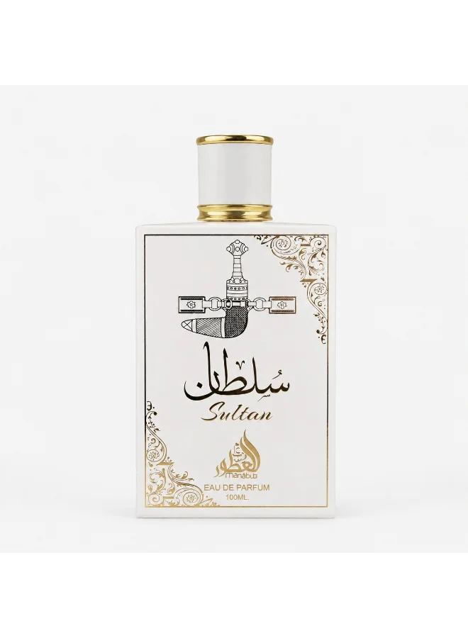 عطور مهابوب عطر سلطان وايت 100 مل من محبوب للعطور للرجال والنساء برائحة فاخرة وثابتة للاستخدام اليومي والمناسبات