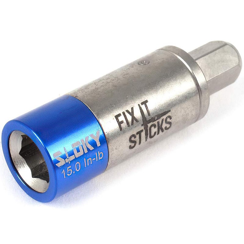 أدوات صيانة البنادق Fix It Sticks للصيد في الهواء الطلق قابلة للتعديل تناسب رأس 1/4 بوصة مفتاح T-Way محدد عزم صغير، 15 رطل-بوصة