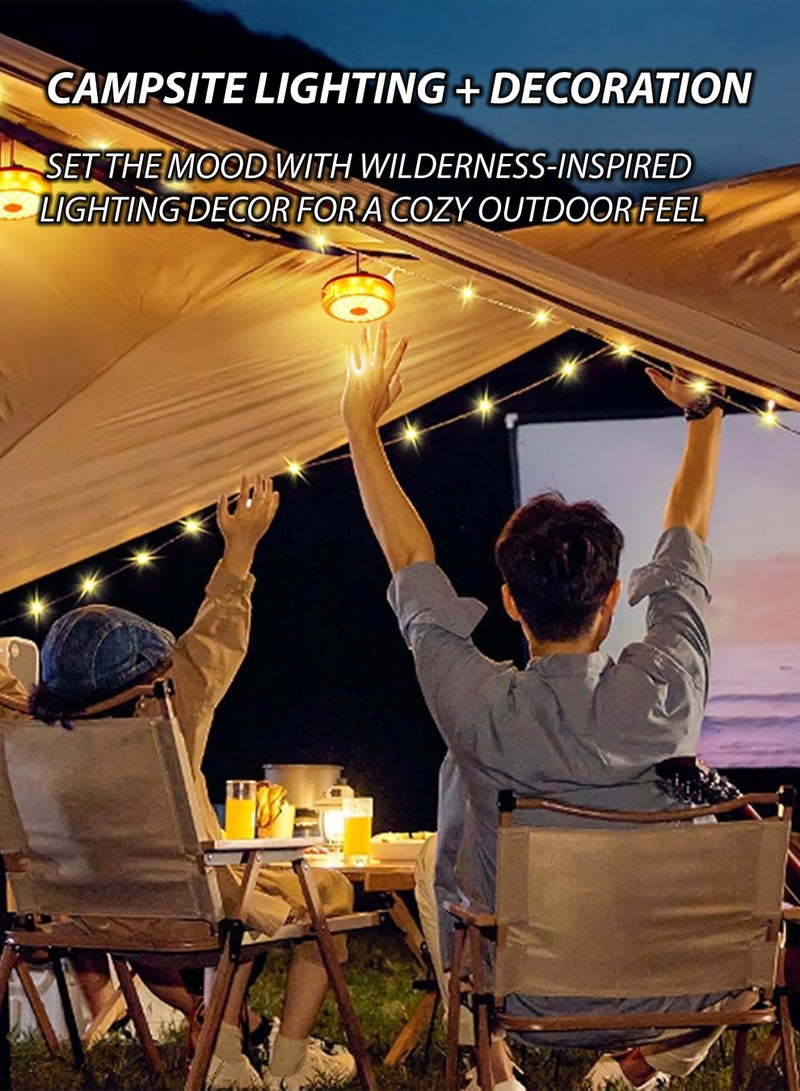 Toshionics Outdoor Camping Multi-Function String Lights, 1.2 Meters USB Type-C Rechargeable Waterproof Lantern Light with Multi-Modes, Foldable 360° Luminous Strip for Tent, RV, Patio & Indoor Decoration - Image 3