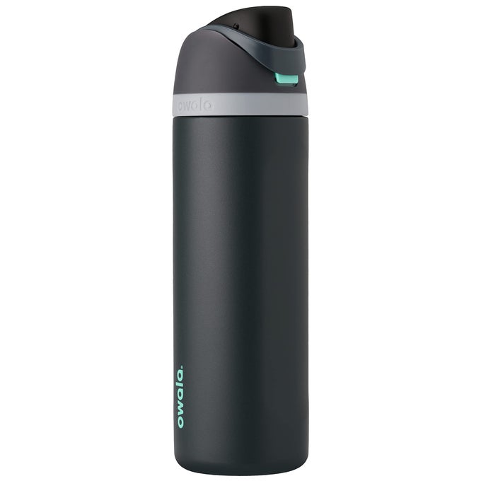 Owala FREESIP INSULATED STAINLESS STEEL WATER BOTTLE WITH STRAW FOR SPORTS TRAVEL AND SCHOOL BPAFREE SPORTS WATER BOTTLE 40 OZ FOGGY TIDE