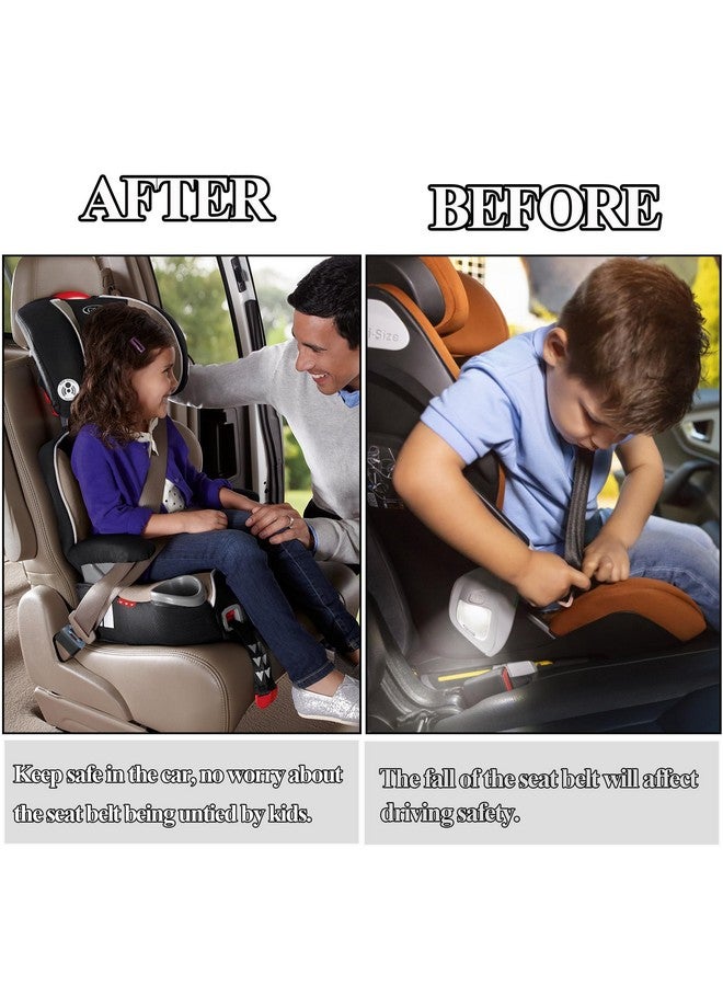 MISSEIAR Car Seatbelt Buckle Guard, Child Seat Belt Lock Seatbelt Buckle Cover Seat Belt Lock Cover, Buckle Guard for Kids/Special Needs, 2-Pack Fit Most Car (Expect Truck) - Image 3