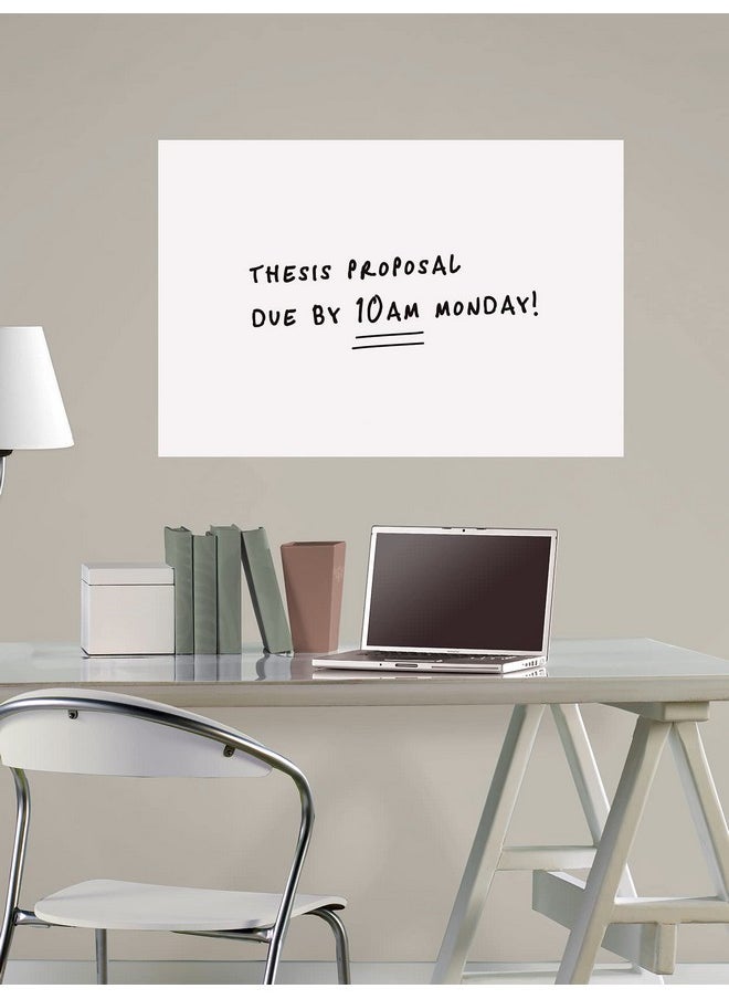 وول بوبس لوحة رسائل كبيرة من Wall Pops Wpe0446، باللونين الأبيض والعاجي، 36×24 بوصة  - Image 4