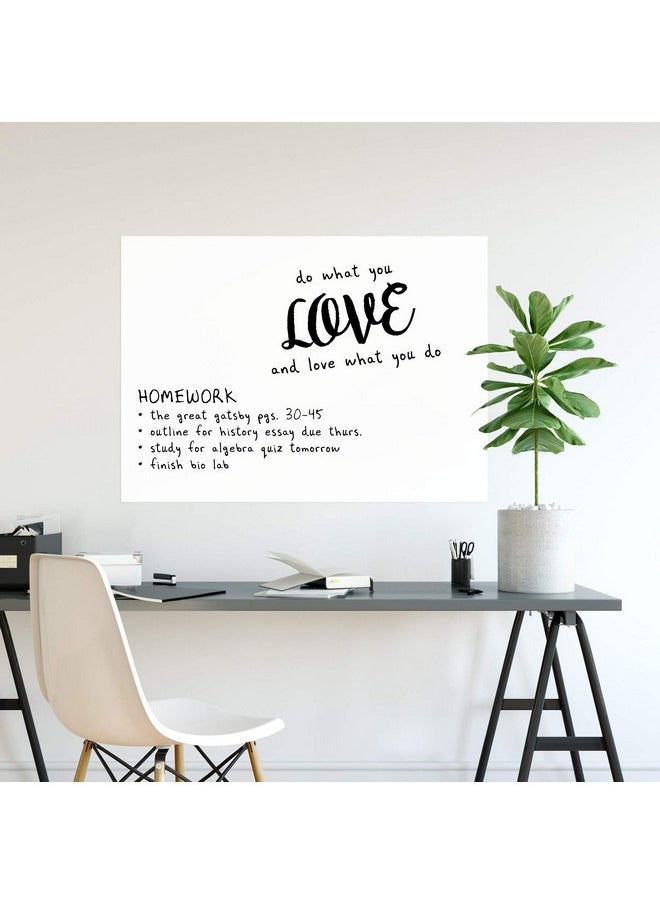 وول بوبس لوحة رسائل كبيرة من Wall Pops Wpe0446، باللونين الأبيض والعاجي، 36×24 بوصة  - Image 3
