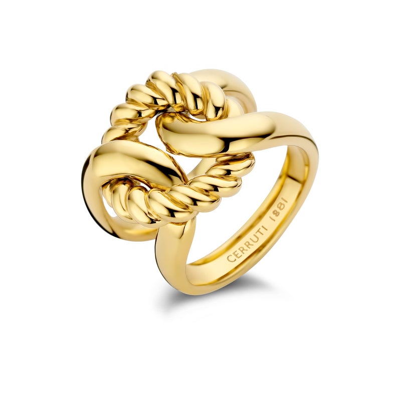 شيروتي 1881 خاتم نسائي مطلي بالذهب من تشيارا - Image 1