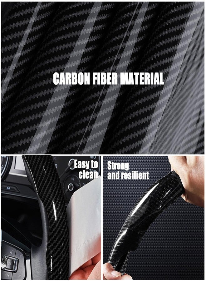 Aimato Carbon Fiber Steering Wheel Covers 3 Piece Clip on Steering Wheel Cover - Image 3