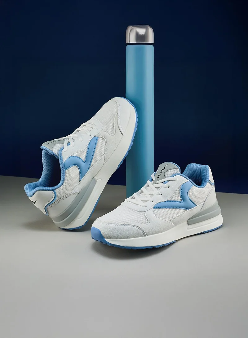 CAMPUS Wht/L.Sky Women’s Fashion Low Top Sneakers – Pop-Up Pastel Shades Shoes that Make Every Outfit Stand Out for Women | Best Price UAE