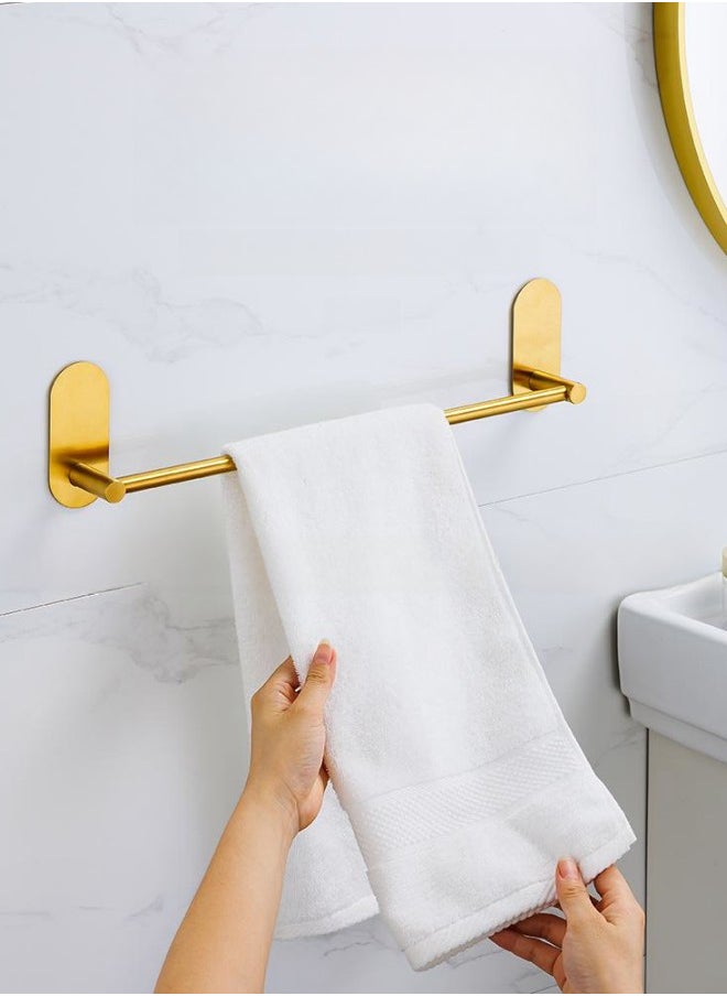 Brushed Stainless Steel Single Pole Towel Rack