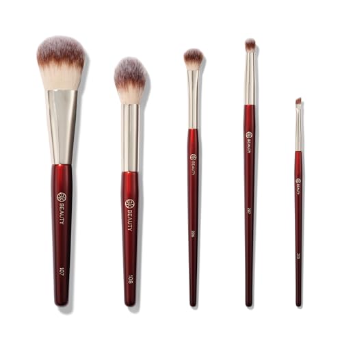 BK BEAUTY  PRECISION BRUSH COLLECTION 5PC  Professional Makeup Brush Set for Bronzer Blush Contour Powder  Eye Makeup  Premium Face Brushes for Flawless Application