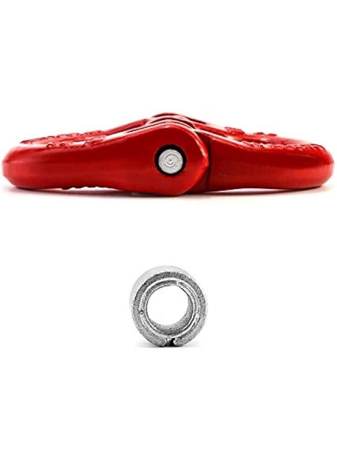 Arabest - G80 Alloy Steel Coupling Link, 2 Pack, 3/8 Hammer Lock Chain Connector, 7100 lbs Working Load Limit, Red - Image 1