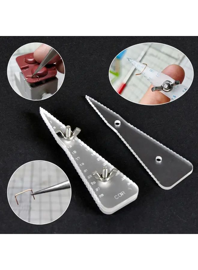 1 Set Durable Metal Tube Bender with Scale Adjustable Clamp For Model Making Handrails Vehicle Handles Multi Functional Crafting Tool - Image 1