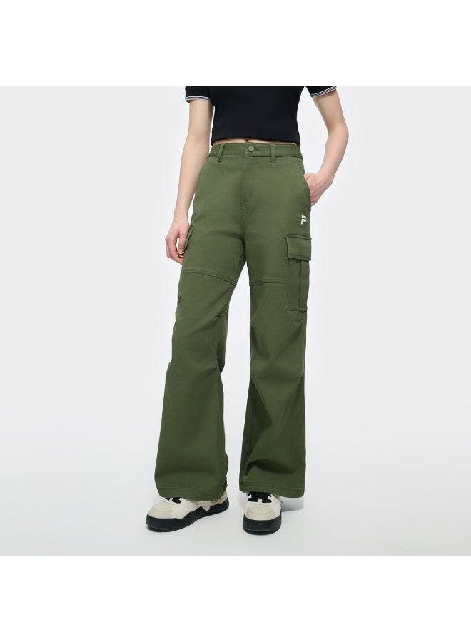 FILA Women'S Fusion Series Fashion Simple Casual Pants Loose Cargo Pants Woven Trousers - Image 5