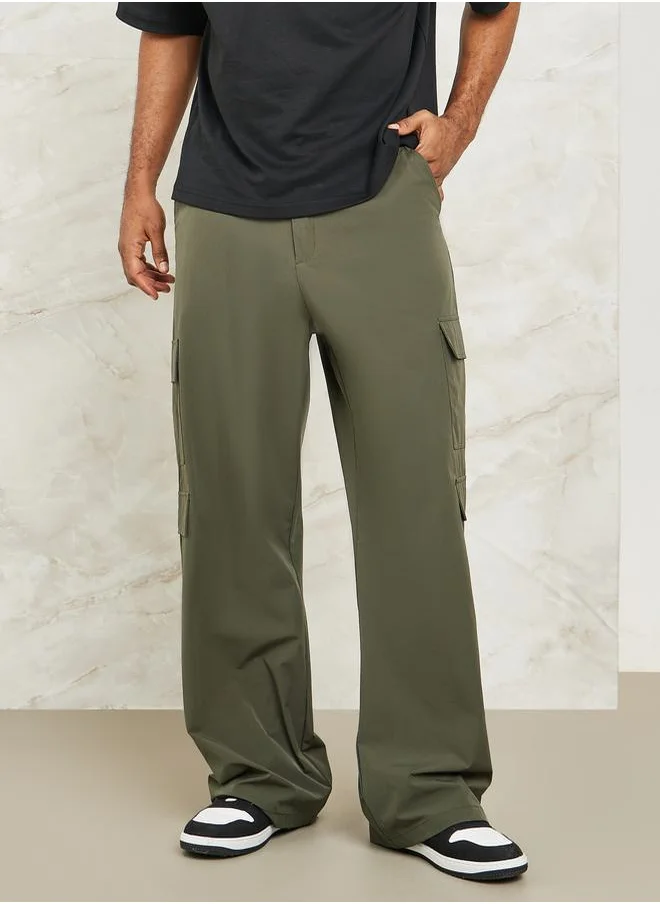 ستايلي Relaxed Fit Cargo Pocket Detail Pants