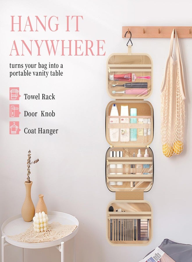 HOTOR Travel Toiletry Bag w/Hanging Hook - Spacious Toiletry Bag Essentials for Women & Men, Makeup Bag/Big Comparment, Waterproof for Travel Accessories, Medium, Black - Image 4