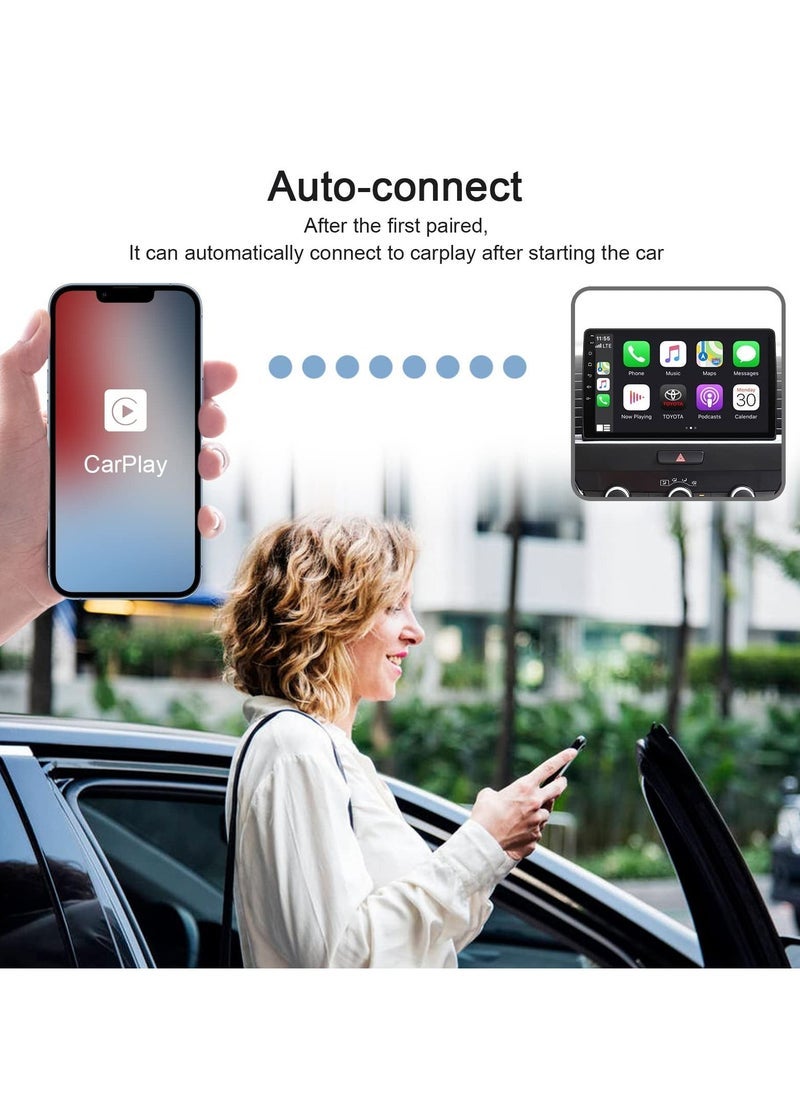 SYOSI Wireless CarPlay Adapter for iPhone Wireless Carplay Dongle Converts Factory Cars Wired Carplay to Wireless Carplay Bluetooth Adapter 5Ghz WiFi Auto-Connect Online Update Support iOS 13+ - Image 2