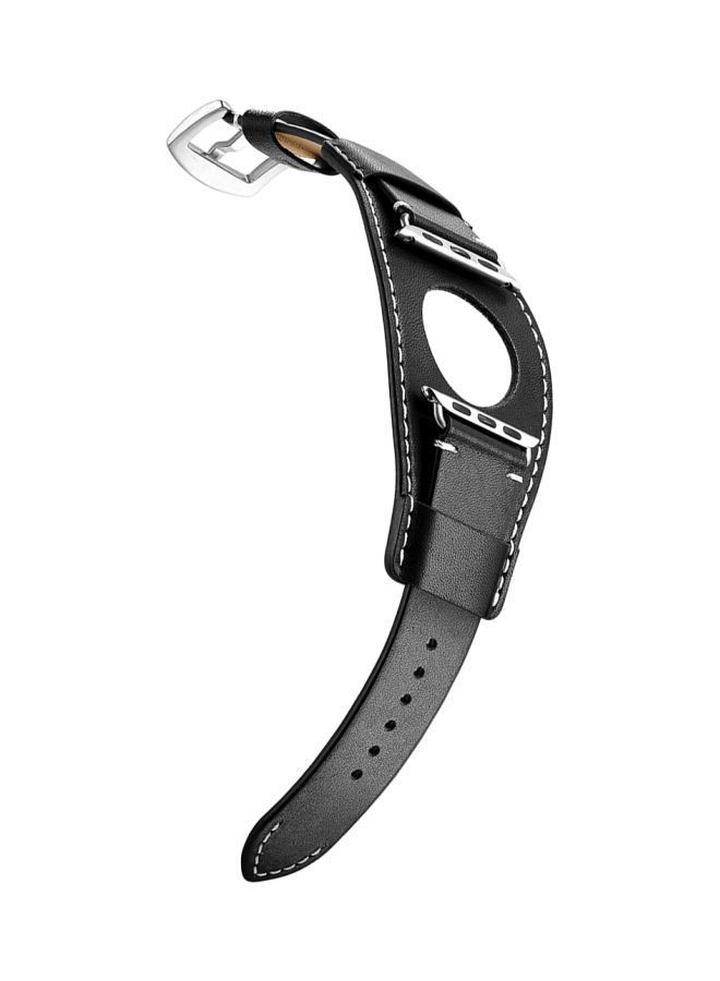 نيبمينينت سوار بديل لساعة أبل سيريز 1/2/3/4/5 - مقاس 38/40 مم أسود - Image 1