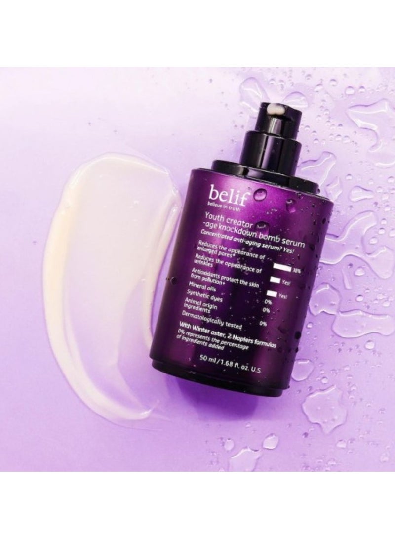 Belif Youth Creator Age Knockdown Bomb Serum for Mature Skin 50ml - Image 3