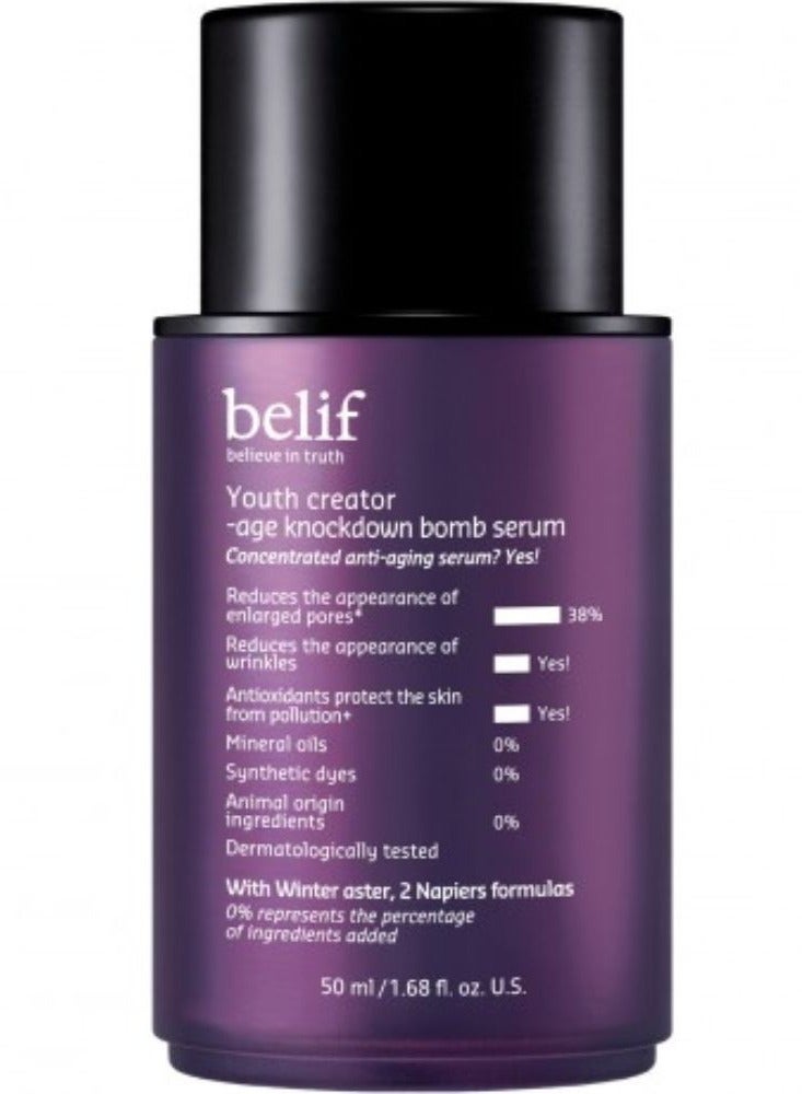Belif Youth Creator Age Knockdown Bomb Serum for Mature Skin 50ml - Image 1