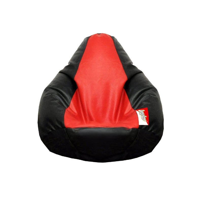 LAZYBAG Bean Bag Chair Furniture for Kids XXXL Bean Bag Cover Playing Video Games or Relaxing for classrooms daycares Libraries or Work from Home Red and Black 3XL Size - Image 1