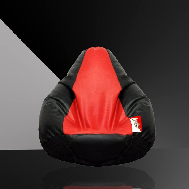 LAZYBAG Bean Bag Chair Furniture for Kids XXXL Bean Bag Cover Playing Video Games or Relaxing for classrooms daycares Libraries or Work from Home Red and Black 3XL Size - Image 2