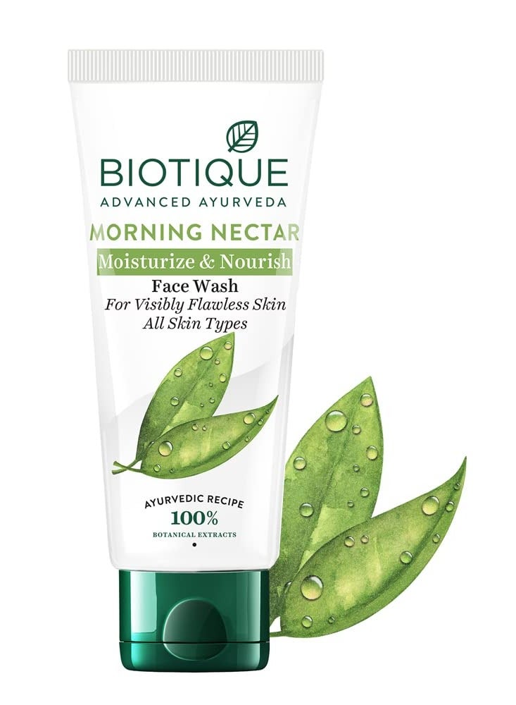 بيوتيك غسول الوجه بيوتيك مورنينج نكتار غسول الوجه المرطب والمغذي للبشرة الخالية من العيوب بالكركم البري والنيم لجميع أنواع البشرة 100 مل - Image 1